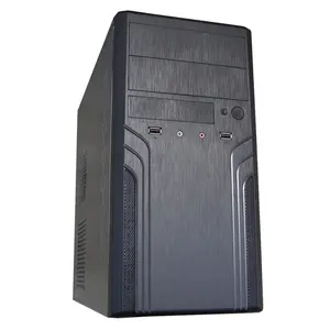Zwart Roze Wit Desktop Gaming Computer Cpu Chassis Case Ondersteuning Maxt Itx Moederbord