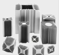 Radiateurs en aluminium extrudé de grande taille, personnalisés, de haute qualité, 6061 6063 T5 T6, pour l'électronique