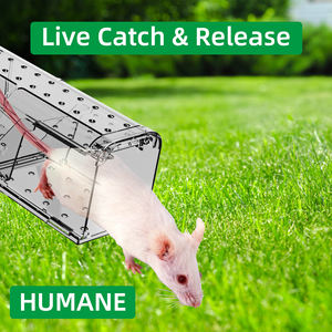 <span class=keywords><strong>Humane</strong></span> Plastic Live-Catch Slimme Tunnelval Voor Ratten En Knaagdieren Herbruikbare Milieuvriendelijke, Zeer Effectieve Muizenval - Product Image 6