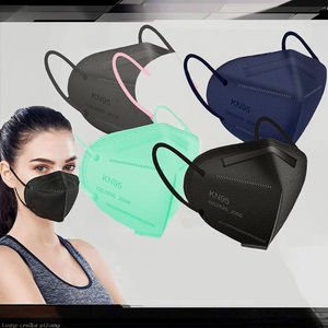 Mascarilla desechable KN95 KangRui de colores personalizados con elástico para las orejas, 6 capas de tela no tejida, protección, clip nasal ajustable, de fábrica de carbono - Product Image 2