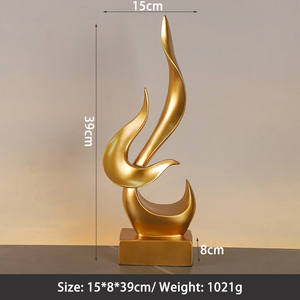 Decoración del hogar estilo europeo llama pájaro modelo resina figura escultura escritorio estudio Oficina muebles decoración regalo resina artesanía - Product Image 6
