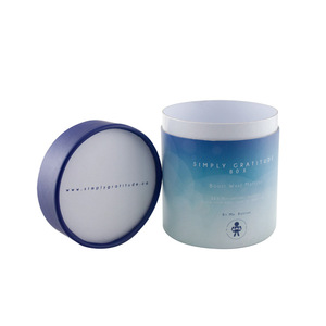 Scatola cilindrica rotonda in cartone con logo personalizzato stampato, confezione regalo per candele, cosmetici, tè, carte, contenitore in cartone per la conservazione. - Product Image 4