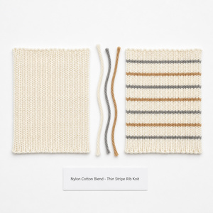 Pull en maille côtelée à rayures horizontales fines, <span class=keywords><strong>col</strong></span> rond, manches longues, épaules tombantes, personnalisé OEM pour <span class=keywords><strong>femme</strong></span>, vente en gros - Product Image 3