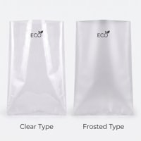 Sac en polyéthylène transparent LDPE à fond plat et ouverture supérieure, robuste et recyclable, pour l'emballage de pièces détachées automobiles