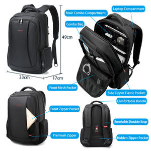 <span class=keywords><strong>Mochila</strong></span> para Portátil <span class=keywords><strong>Tigernu</strong></span> <span class=keywords><strong>Antirrobo</strong></span> e Impermeable contra Tormentas, con Múltiples Bolsillos, Puerto USB y Espalda de Panal - Product Image 2