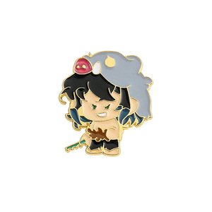 Broche Esmaltado Personalizado Atacado Estilo Q de Caçador de Demônios de Anime Japonês para Bolsas e Acessórios de Vestuário - Product Image 1