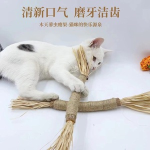 Juguetes Naturales para Masticar para Gatos, Palos de Knotweed, Gallinas de Insectos, Varillas de Ratán, Cuerda de Sisal, Suministros para Mascotas, 58g, Weihai, Shandong - Product Image 4