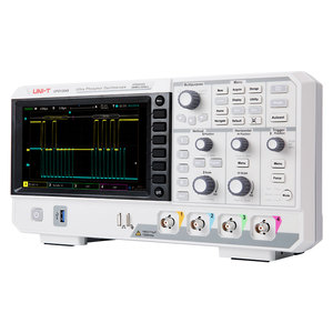 UNI-T UPO1102X ออสซิลโลสโคปดิจิตอล 2 ช่องสัญญาณ อัตราการสุ่มตัวอย่าง 1GSa/s ความลึกหน่วยความจำ 56Mpts/CH รุ่น UPO1202X - Product Image 1