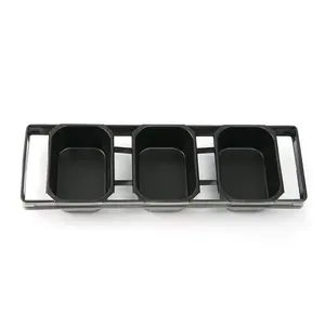 Bakery Non Stick Alusteel 3 Straps Toast Box Bread Tin Pullman Loaf Pan With Lid