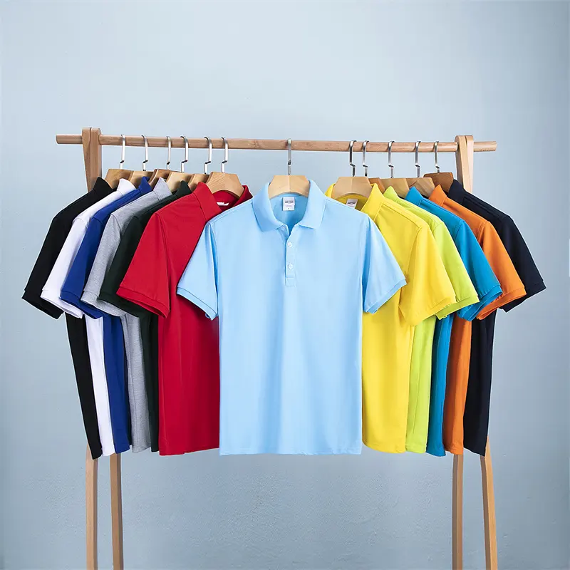 Wholesale Selling high-quality customized T-SHIRT PRINTING LOGO POLO SHIRT SUPER COOL WORSTED COTTON POLO shirt