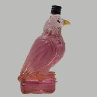 Carafe en verre en forme d'aigle/faucon pour vin et whisky, bouteille à liqueur en cristal artisanale, cadeau de luxe et décoration de bar