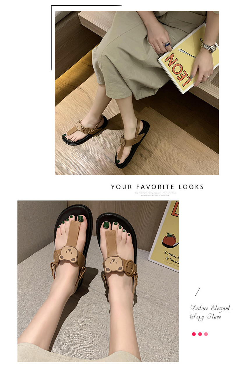 Women Sandals 2022 Luxury Designer Bea Flat Casual Sandals Slippers Girls