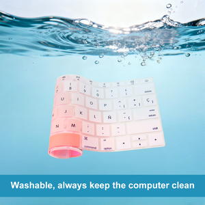 Couverture de <span class=keywords><strong>clavier</strong></span> en silicone multilingue pour <span class=keywords><strong>MacBook</strong></span> 12 A1534 A1931 2015-2019 <span class=keywords><strong>Pro</strong></span> <span class=keywords><strong>13</strong></span> A1708 2016-2017, <span class=keywords><strong>protection</strong></span> en espagnol et en anglais - Product Image 5