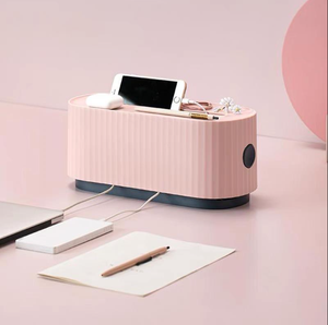 Power Cord Storage Box,Cable Hider Socket Wire Desktop Container, Power Strip Box for Home Office