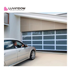 लुविंदो अनुकूलित ग्लास पैनल एल्यूमीनियम फ्रेम इन्सुलेट स्पष्ट ग्लास घर के लिए गैरेज दरवाजे - Product Image 3