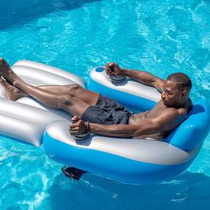 Bote inflable con motor eléctrico, plataforma flotante, cama flotante para piscina, tumbona flotante. - Product Image 4