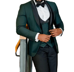 <span class=keywords><strong>Costume</strong></span> de mariage respirant 3 pièces pour <span class=keywords><strong>homme</strong></span>, grande taille, avec revers, idéal pour les mariages et les soirées d'affaires - Product Image 1
