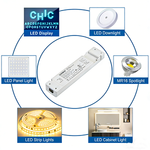 <span class=keywords><strong>Transformateur</strong></span> à sortie unique LETARON <span class=keywords><strong>220V</strong></span> <span class=keywords><strong>12V</strong></span> 1-50W, variateur de puissance Triac, étanche IP44, ultra fin, driver <span class=keywords><strong>LED</strong></span> - Product Image 4