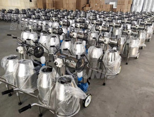 Chất lượng tốt nhất điện và xăng chân không xô đôi máy vắt sữa cho bò, dê và lạc đà - Product Image 2