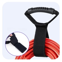 Sangle de rangement auto-adhésive robuste en nylon 100 % écologique avec boucle auto-agrippante, poignée multifonction pour câbles, tuyaux et cordons – Direct Usine