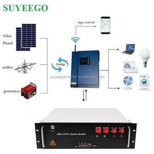 Suyeego 24V 48V 100AH 200AH chất lượng hàng đầu rack-gắn Pin gói LiFePO4 Pin <span class=keywords><strong>Lithium</strong></span> cho thiết bị nhà - Product Image 4