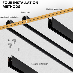 Cao Lumem Trang Trí Trong Nhà Nhôm 6 7 10 <span class=keywords><strong>12</strong></span> 15 18 20 24 30 <span class=keywords><strong>W</strong></span> Đường Sắt Tuyến Tính Dẫn Từ Theo Dõi Ánh Sáng - Product Image 4