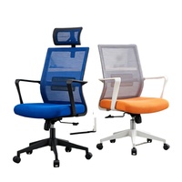 Silla de Oficina Ergonómica Ajustable Giratoria de Cuero PU, Silla de Secretaria con Ruedas, Moderna, Ejecutiva, Venta al Por Mayor Directa de Fábrica, MOQ 5