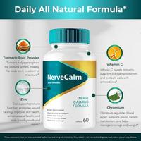 Calm PRO5 Capsules de soutien nerveux Complément alimentaire Favorise la fonction nerveuse sereine Améliore la densité osseuse Non destiné aux femmes enceintes