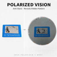 Lentille polarisée monofocale non traitée CR391.499 en deux parties, gris, marron, vert, vision nocturne, jaune, UV400, anti-éblouissement, pour la conduite et la pêche