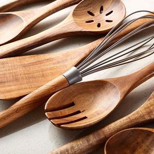 Mini Juego de Cubiertos Desechables de Madera con Cuchara y Tenedor, Cucharas de Madera con Logotipo Personalizado para Cocinar - Product Image 3