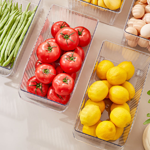 Récipient de rangement de cuisine en plastique Transparent multi-usage sans Bpa réfrigérateur congélateur organisateur roues garde-manger stockage des aliments - Product Image 4