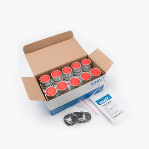 Bouton de démarrage/arrêt automatique Chint NP4-11BN, ouverture de 22 mm, tête plate jaune-vert-rouge, 10A max. Longueur personnalisée actuelle - Product Image 1