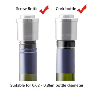 2024 Hot cấp bằng sáng chế bơm Báo Chí kín chân không con dấu rượu nút chai Stopper Saver món quà giáng sinh hiện nay vin bouche SS thép không gỉ