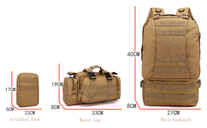 2019ใหม่กลางแจ้งตั้งแคมป์กันน้ำมัลติฟังก์ชั่กระเป๋ายุทธวิธี<span class=keywords><strong>3</strong></span> In 1กระเป๋าเป้สะพายหลัง - Product Image 5