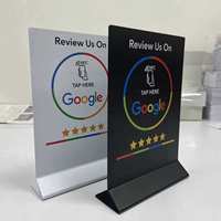 Support PVC personnalisé avec logo NFC pour avis Google