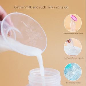 Extractor manual de leche materna, recolector de leche portátil con ventosa, máquina de extracción de leche sin electricidad - Product Image 6