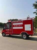Camion de pompiers électrique à quatre roues personnalisé avec nouvelle pompe à eau, réservoir de mousse et réservoir de lutte contre l'incendie