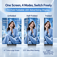 Écran publicitaire LCD portable sur pied avec un large angle de vision et une base mobile pour la promotion en centre commercial et dans les magasins de détail