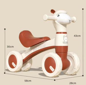 Coches de juguete para niños de 1 a 6 años, sin pedales, con 4 ruedas, accionados con el pie, para exteriores, patinete de equilibrio para niños - Product Image 3