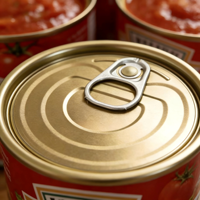 Vente en gros 214 #   Couvre-boîtes à ouverture facile (EOE) en émail blanc chromé de 69,9 mm, qualité alimentaire, pour pâtes de tomates