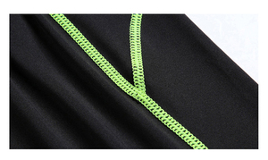 Chico suave alto elástico transpirable secado rápido Swear elástico Fitness compresión traje Slim Fit Running camisas apretadas Jogging - Product Image 4