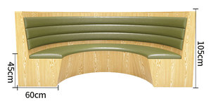 Fabrication de mobilier de restaurant, banquettes de café, restauration rapide, sièges en demi-cercle, canapé de restaurant, banquettes rondes de restaurant - Product Image 4