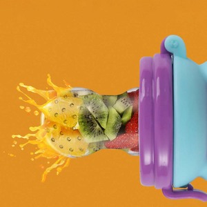 Conception de dessin animé pour bébé, anneau de dentition en silicone pour <span class=keywords><strong>fruits</strong></span>, <span class=keywords><strong>tétine</strong></span>, sucette et grignoteuse pour 0-12 mois, sucettes de <span class=keywords><strong>fruits</strong></span> frais - Product Image 5