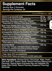 เยลลี่สาหร่ายทะเลน้ำมันเมล็ดดำอัชวาคันธา ประกอบด้วย<span class=keywords><strong>ดอกบัว</strong></span>หิน, เอลเดอร์เบอร์รี่, ขมิ้น และสาหร่ายทะเล ใช้เพื่อเพิ่มพลังงานและดีท็อกซ์ - Product Image 4