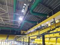 Systèmes de diffuseurs de conduits carrés en tissu DuctSox pour usage industriel, anti-corrosion, flexibles, faciles à installer, polyvalents, pour le chauffage, les hôpitaux