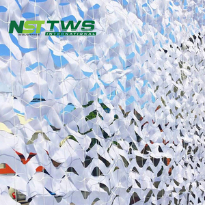 ตาข่ายบังแดดลายพรางสีขาวสามเหลี่ยมเสริมลายพรางสำหรับสวนระเบียง - Product Image 5