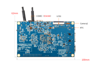 Orange Pi 5B RK3588S 4GB/8GB/16GB RAM 32GB/64GB/128GB/256GB eMMC WiFi6 & BT5.0 6 TOPS NPU AI Ordinateur monocarte