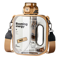 Bouteille d'eau de sport portable en plastique personnalisée de qualité supérieure avec couvercle et poignée – Prix direct fabricant