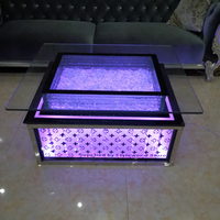 Table en verre LED 100x80CM en stock
