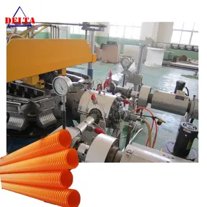 38mm 50mm 75mm HDPE PVC double wall corrugated two color pipe machine